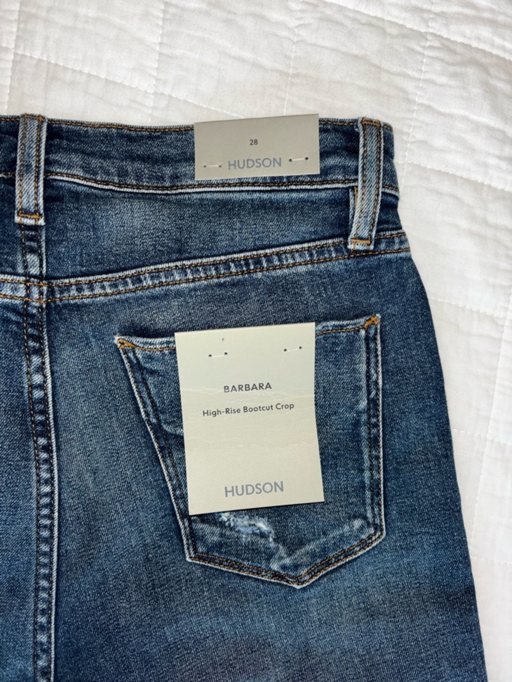 Hudson Barbara High-Rise Bootcut Crop Jeans - Scenic - Picture 2 of 8